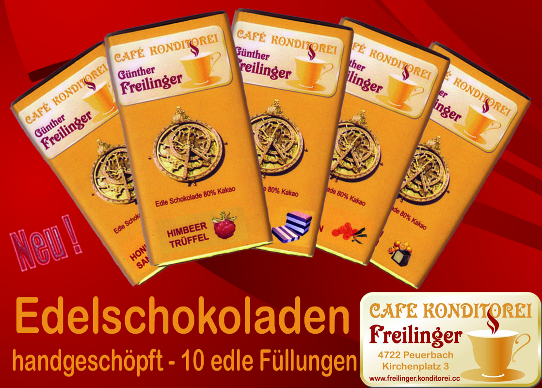 Edelschokoladen: Neu